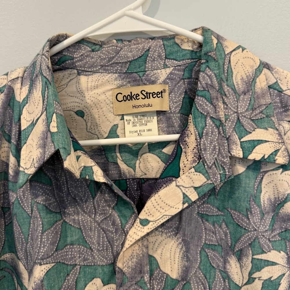 XL Vintage Cooke Street Floral Hawaiian Shirt